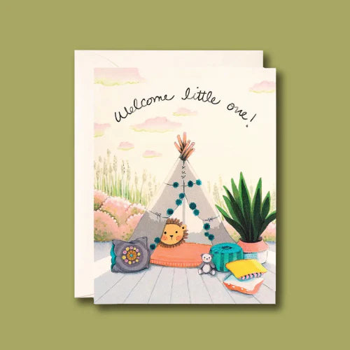 Baby Teepee Greeting Card