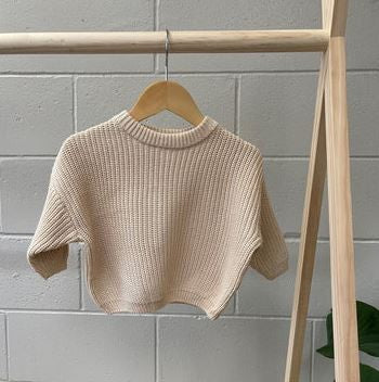 Kids Knit Sweater - Cream