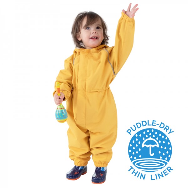 Kids Thin-Lined Rain Suits - Yellow