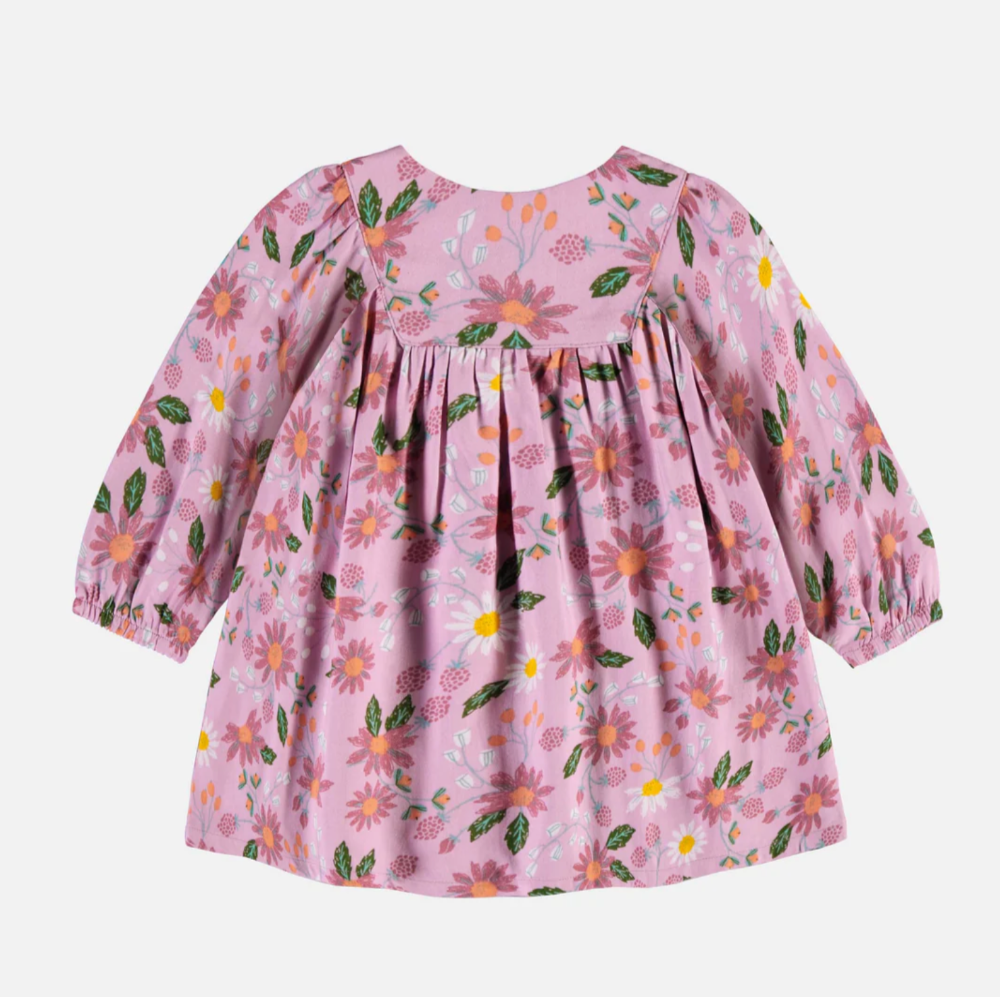 Baby Long-Sleeved Dress - Floral