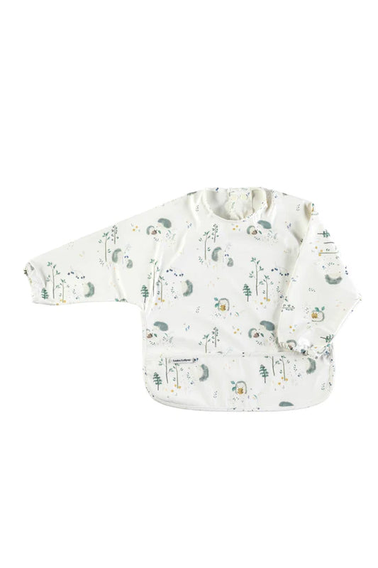 Long Sleeve Waterproof Bib - Hedgehogs