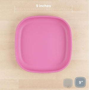 Large 9" Flat Plate - Bright Pink