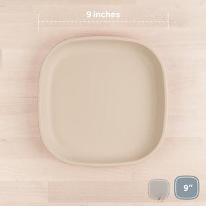 Large 9" Flat Plate - Sand