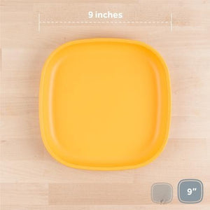 Large 9" Flat Plate - Sunny Yellow