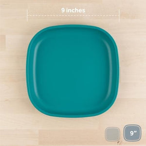 Large 9" Flat Plate - Teal