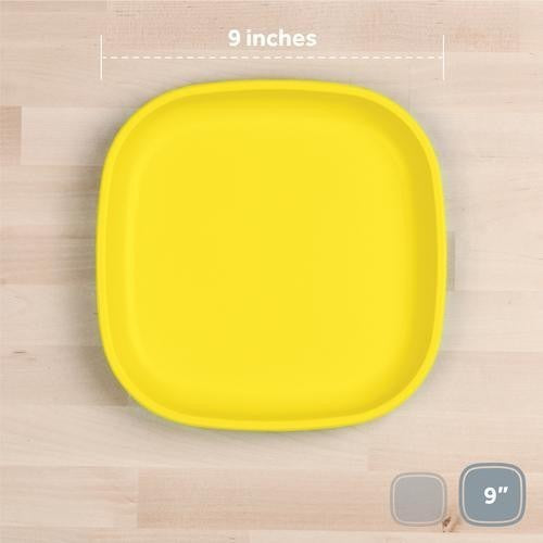 Large 9" Flat Plate - Yellow