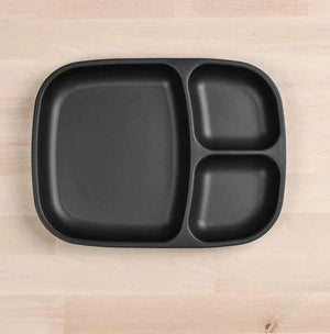 Large Divided Plate - Black