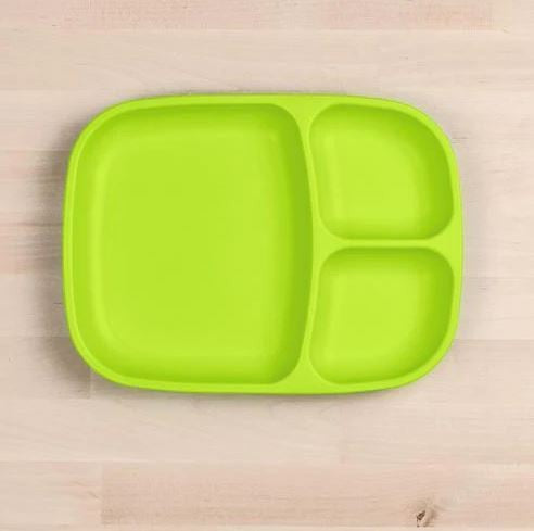 Large Divided Plate - Green