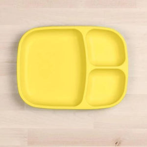 Large Divided Plate - Yellow