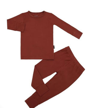 Long-Sleeve PJ Set - Rust