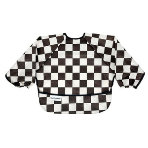 Mess-proof Full Sleeve Bib - Checkers Black