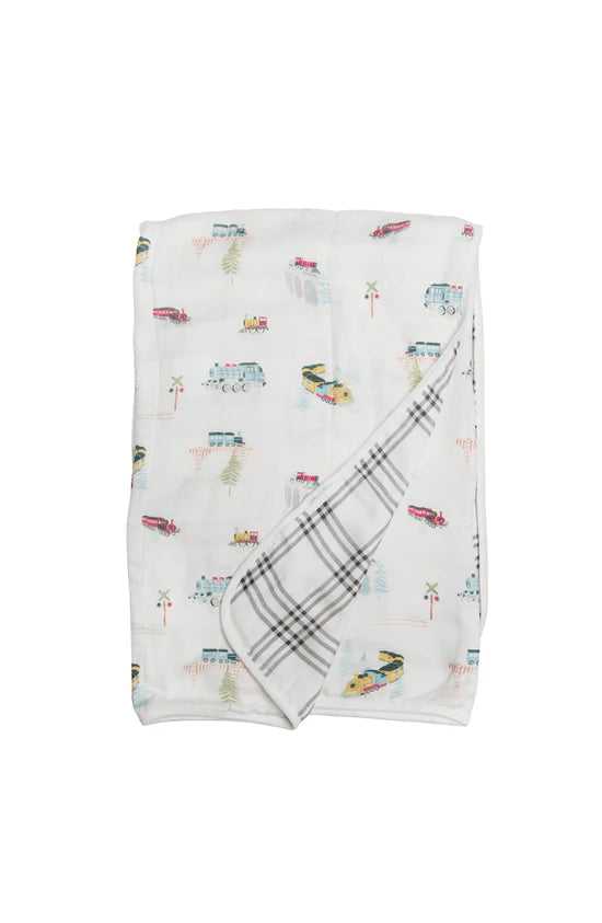 Muslin Swaddle - All Aboard