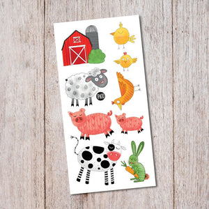 Temporary Tattoos - My Day at the Farm