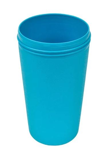 No Spill & Straw Cup Base - Sky Blue