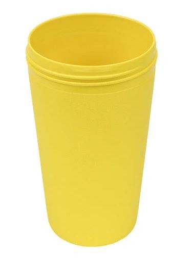 No Spill & Straw Cup Base - Yellow