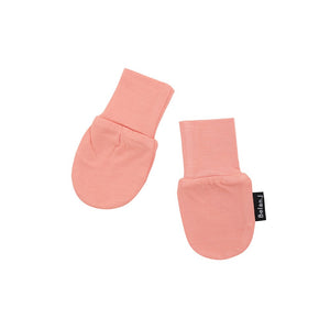 Non-Scratch Mittens - Coral