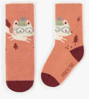 Baby Nice Foxes Socks - Orange