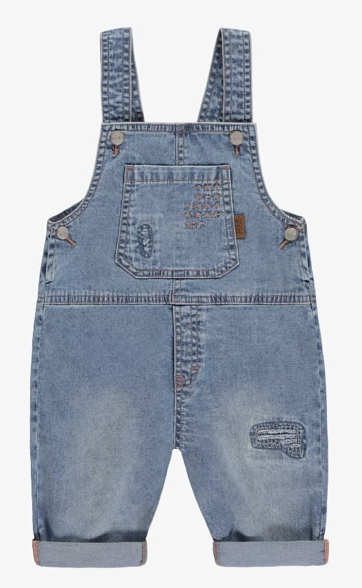 Relaxed Fit Overalls - Light Denim