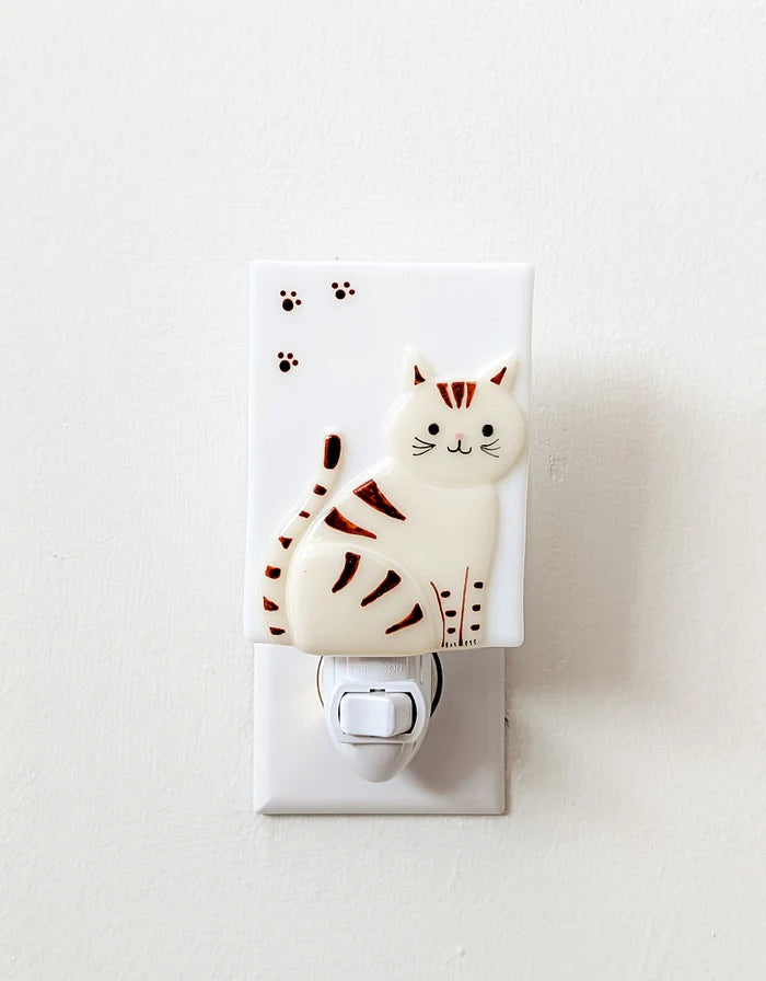 Glass Nightlight - Sammy the Cat