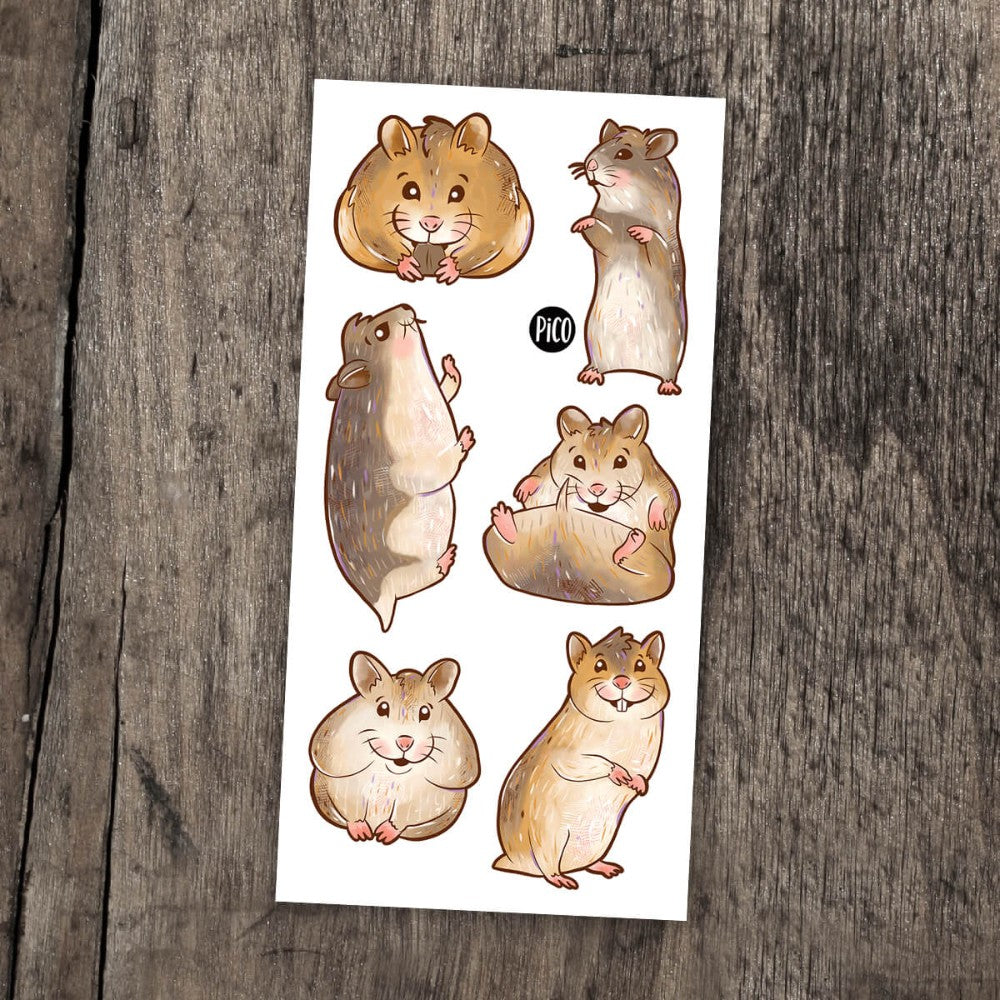 Temporary Tattoos - Pooky the Hamster