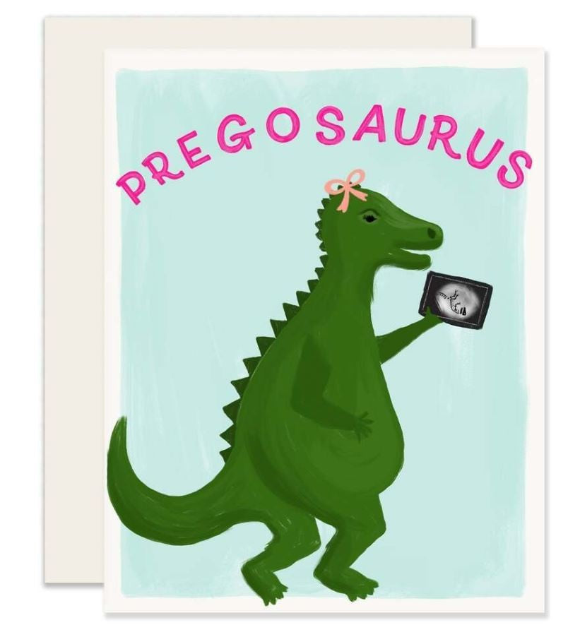 Pregosaurus Greeting Card