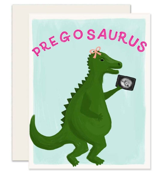 Pregosaurus Greeting Card