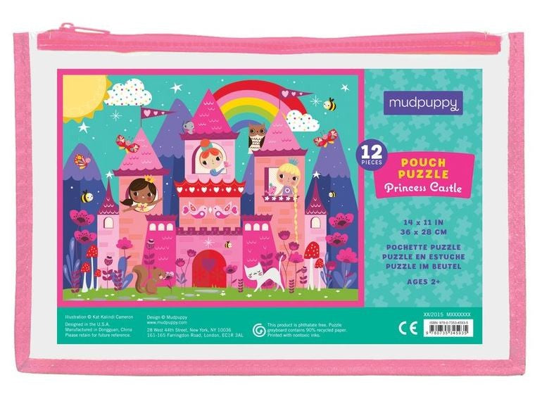 12-Piece Pouch Puzzle - Princess Castle