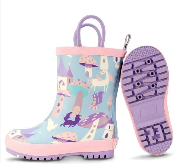 Puddle-Dry Rain Boots - Enchanted