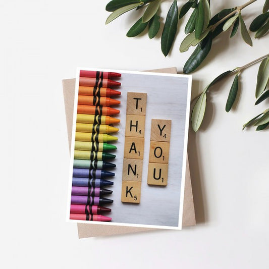 Rainbow Thank You Card