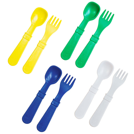 Multi Colour 8 Piece Utensil Set - Surf