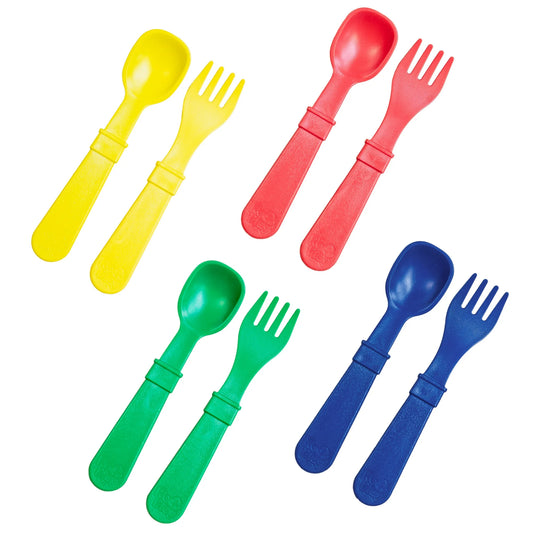 Multi Colour 8 Piece Utensil Set - Primary