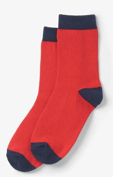 Crew Socks - Red & Navy