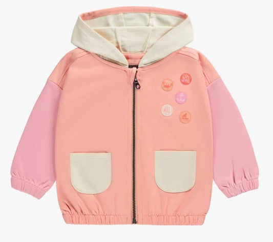 Baby Relaxed Long Sleeved Hoodie - Pink