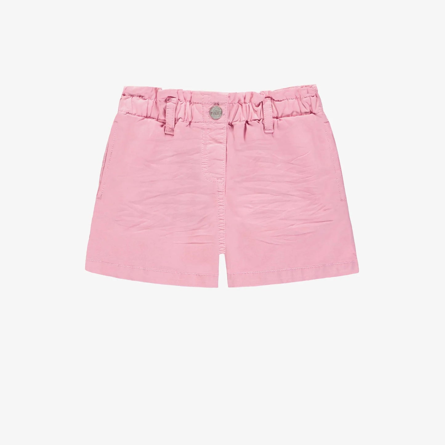 Child Candy Pink Relaxed Fit Shorts in Stretch Twill