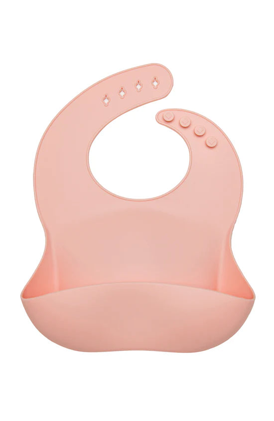 Silicone Bib | Solid Colours - Pink Quartz