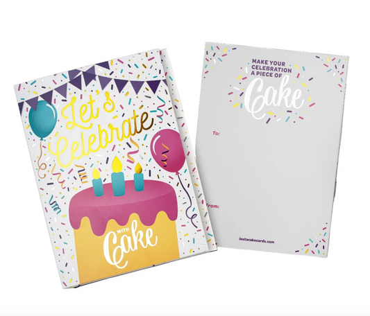 InstaCake Cards - Let's Celebrate Vanilla