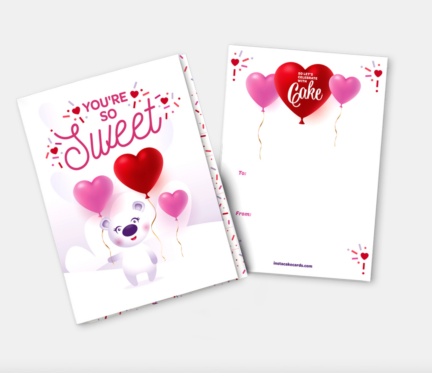 InstaCake Cards - You're So Sweet Red Velvet