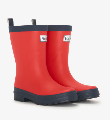 Rain Boots - Red and Navy