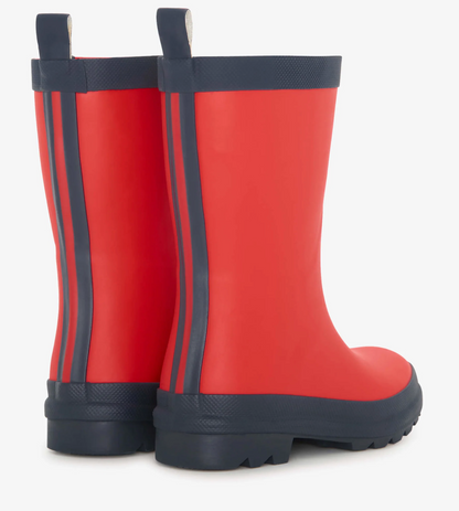 Rain Boots - Red and Navy