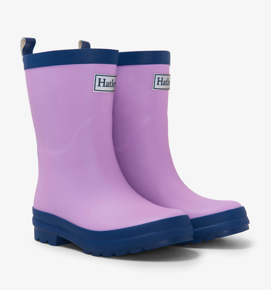 Rain Boots - Lilac & Navy