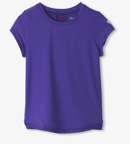 Purple Opulence Mesh Trim Tee