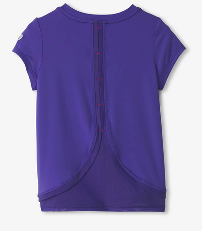 Purple Opulence Mesh Trim Tee