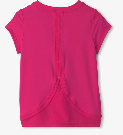 Pink Yarrow Mesh Trim Tee