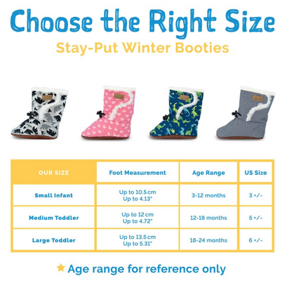 Stay-Put Winter Boots - Winter Flower