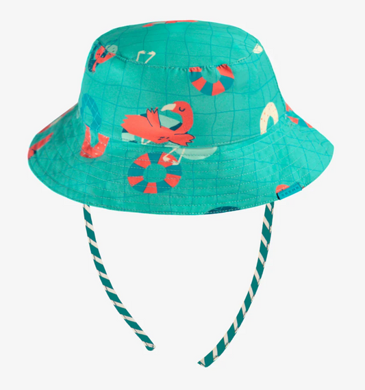 Reversible Sun Hat - Blue Striped