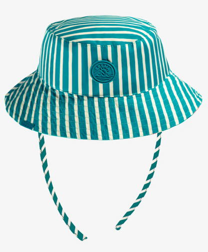 Reversible Sun Hat - Blue Striped