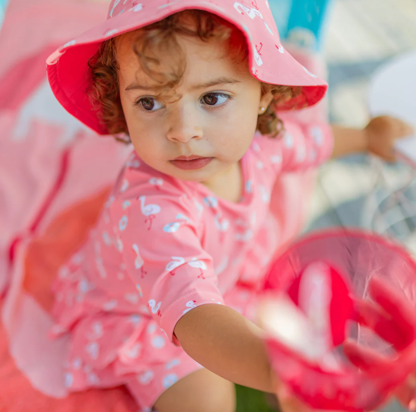 Reversible Sun Hat - Pink