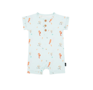 Short Sleeve Shortall Romper - Seas the Day