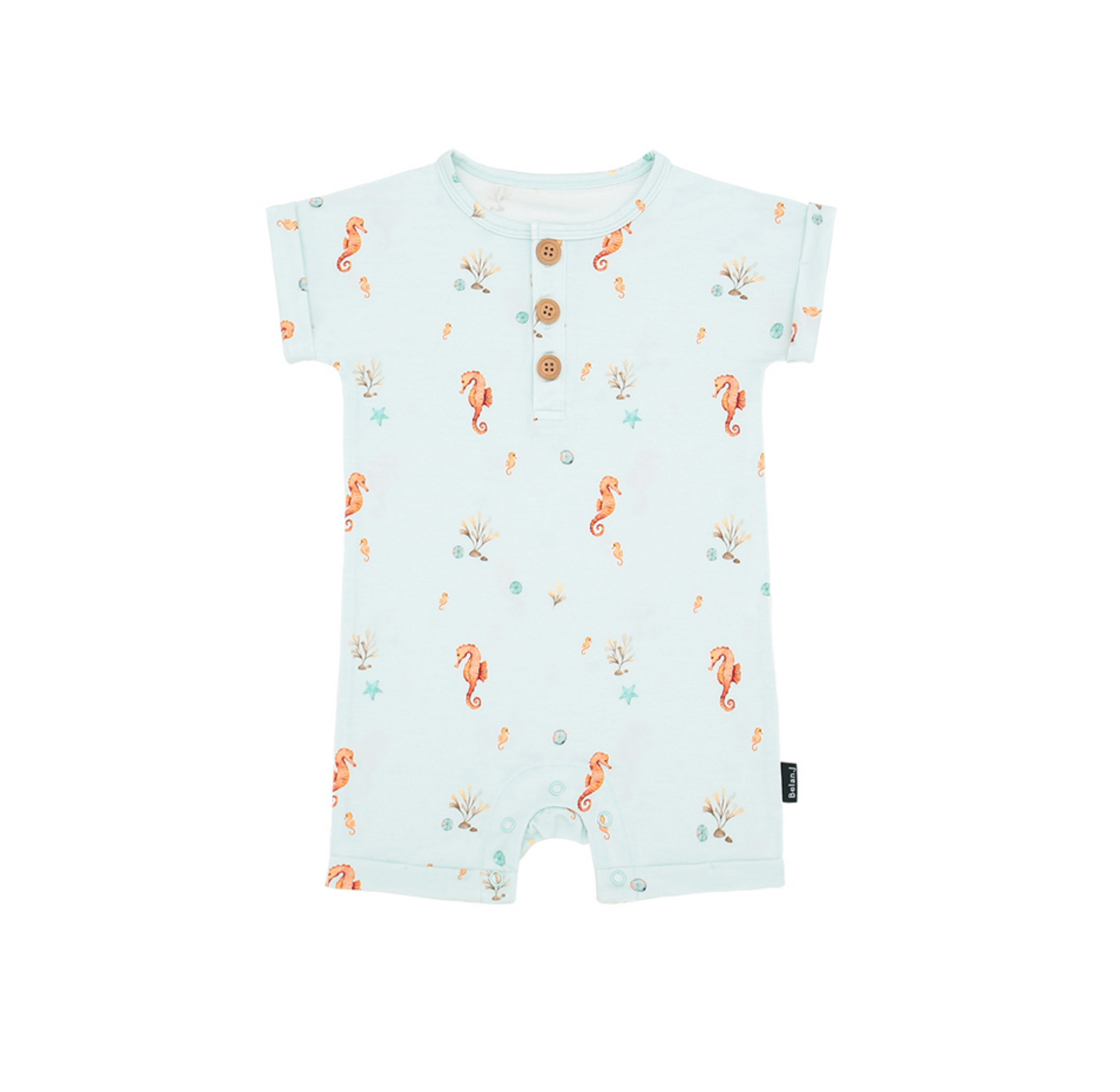 Short Sleeve Shortall Romper - Seas the Day