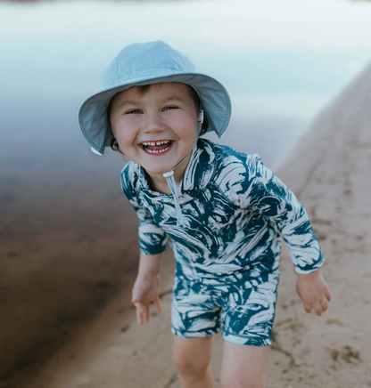 Cotton Floppy Hat - Light Blue